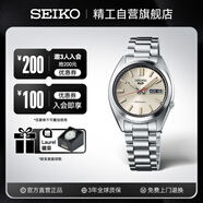 精工（SEIKO）5號(hào)手表 復(fù)古運(yùn)動(dòng)休閑中性機(jī)械男女款腕表 生日禮物 SRPK91K1送禮