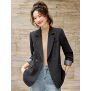 歐美閃閃西裝外套女秋冬2025新款氣質(zhì)寬松高級感休閑西服西服 1830黑色西裝/寬松版 S