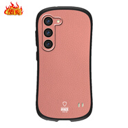 三星（SAMSUNG）【品質(zhì)原裝】小腰三星S25手機殼Ifacediy厚硅膠s24防摔新款Galaxy 荔枝紋粉 三星Galaxy_S24