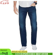 諾帝卡（NAUTICA）男牛仔褲純色長(cháng)褲直筒褲時(shí)尚舒適A32016340D3083 BJ Dark W 42/30