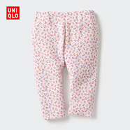 優(yōu)衣庫嬰幼兒寶寶緊身褲/7分打底褲可外穿彈彈褲可組套裝473630 11 粉紅色 70