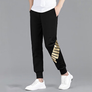 彪馬（PUMA）褲子男褲 25冬季新款運動(dòng)褲衛褲跑步針織長(cháng)褲黑色束腳保暖休閑褲 內里抓絨/腿部PUMA字母 M 175【推薦體重120-140斤】