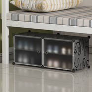 安爾雅鞋柜門(mén)口架子室內宿舍組裝置物多層防塵收納 2列2層