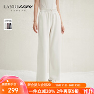 藍(lán)地cozy無壓舒適系列四面彈輕運(yùn)動直筒休閑褲女秋冬新品 梨花白 L