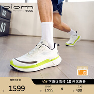 愛(ài)步（ECCO）BIOM 2.2跑步男鞋 運動(dòng)鞋透氣訓練輕量暢跑明星同款 健步830754 白色/青檸色83075458244 42 （尺碼偏大）