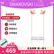 施華洛世奇（SWAROVSKI）粉天鵝系列項(xiàng)鏈 優(yōu)雅魅力時(shí)尚百搭 生日禮物38女神節(jié)禮物送女友 長(zhǎng)耳線耳環(huán) 5469990