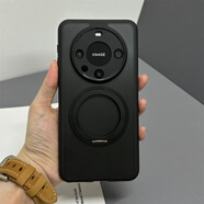 華為（HUAWEI）【品質(zhì)原裝】適用華為mate60pro手機殼帶磁吸支架pura70Pro+新款n 【騎士黑】B款360°旋轉(zhuǎn)磁吸支架 Magic_7