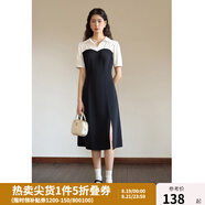 獨(dú)束【束型系列】大碼郁金裙雙版型拼接連衣裙女新款顯瘦氣質(zhì)裙子 常規(guī)梨形-短袖版 2XL (尺碼：4) 拍前和客服確認(rèn)尺碼