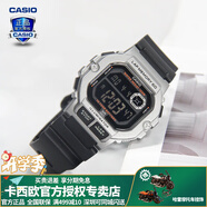 卡西歐（CASIO） 男表女表卡西歐手表男女情侶表學(xué)生時(shí)尚運(yùn)動(dòng)表太陽(yáng)能雙顯電子表 WS-1400H-1BVPF小銀黑方塊