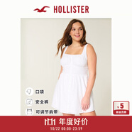 HOLLISTER25秋季款辣妹甜美棉質(zhì)蕾絲裝飾連衣裙女裝359-5334 白色 XXS (160/80A)標準版