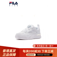 斐樂（FILA）KIDS童鞋兒童板鞋秋季新款男女大童旋鈕鞋潮 黑/斐樂白-BW 33 內(nèi)長20.5cm