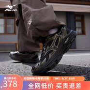 美津濃（MIZUNO）【RACER S】軟底輕便運(yùn)動(dòng)跑步鞋男女同款緩震透氣休閑慢跑鞋 21/暗黑金屬 41 (265mm)
