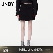 JNBY/江南布衣夏季半身裙女工裝風(fēng)棉質(zhì)通勤A型短裙休閑5O5D15340 001/本黑 S