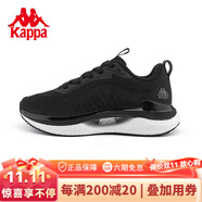 KAPPA卡帕女鞋背靠背春夏夏秋新款女款運動(dòng)鞋女鞋子休閑男跑步鞋男鞋 黑色-990 44