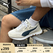 彪馬（PUMA）【復古跑鞋】防滑慢跑鞋男女低幫休閑鞋RIDER FV391925 純白色-午夜藍-03 41