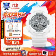 卡西歐（CASIO）GSHOCK手表女防水運(yùn)動(dòng)潮流經(jīng)典三眼雙顯石英腕表七夕節(jié)禮物送女友 GMA-S140VA-7A世界時(shí)間