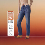 Levi's李維斯冬暖系列24秋季新品女士724高腰直筒牛仔褲
