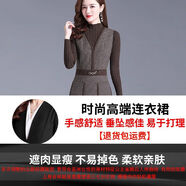 毛呢背心連衣裙女秋裝2024年新款女裝套裝裙中長(zhǎng)款春秋季打底裙子 單件背心裙 S
