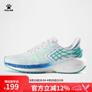 KELME/卡爾美 休閑運動跑鞋男鞋春秋新款緩震專業(yè)訓(xùn)練健身低幫跑步鞋女 白/綠 41