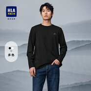 海瀾之家長(zhǎng)袖T恤男秋款25新山不在高長(zhǎng)袖打底衫男保暖上衣男秋裝打底衫男 黑色26 2XL 185/100A 推薦165~180斤