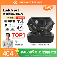 猛瑪LARK A1多巴胺麥克風(fēng)無(wú)線領(lǐng)夾直播麥克風(fēng)MOMA猛犸收音麥短視頻拍攝vlog采訪降噪話筒 全能版黑色一拖二【安卓+蘋(píng)果】雙接收器