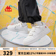 KAPPA卡帕女鞋厚底板鞋女2025秋季新款軟底休閑鞋子女百搭運動小白鞋女 33CJ-012韓國白 39 (245mm)