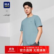 HLA海瀾之家短袖T恤男輕商務(wù)時尚系列繡花短t男夏季【安心品質(zhì)】