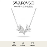 施華洛世奇（SWAROVSKI）  LILIA項鏈女吊墜蝴蝶輕奢送女友老婆女 線上限定 鍍白金色 5636421