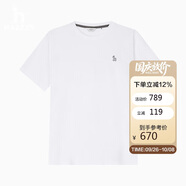 哈吉斯（HAZZYS）男裝 2025夏季新款上衣【涼感/3A抗菌】圓領(lǐng)短袖T恤男ASTZE0CBE61