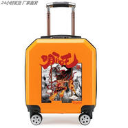 天胤行李箱女生兒童男小型20寸拉桿箱18寸萬(wàn)向輪時(shí)尚旅行箱可定制Logo 異形款橘色哪咤【下單即發(fā)】