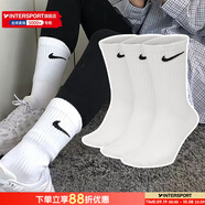 耐克（NIKE）男襪女襪 25新款訓(xùn)練透氣短中長(zhǎng)襪快干休閑跑步健身運(yùn)動(dòng)nike襪子 SX7676-100/三雙裝/長(zhǎng)襪 M/24-26厘米/38-42碼