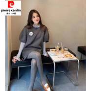 皮爾卡丹（pierre cardin）早秋流行穿搭小香風(fēng)套裝灰色連衣裙女2025超火秋裝氣質(zhì)搭配一整套 馬甲+打底衫+短裙秋套裝女2025新款/2025巨好看套裝早 L 【55/60kg】收藏加購，優(yōu)