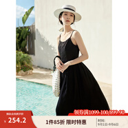 茵曼（INMAN）章若楠同款歐若風(fēng)天絲薄開衫女裝襯衫2025夏季新品長袖襯衣 吊帶裙黑色-18322336 L