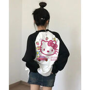 無(wú)疆妙品小紅書(shū)同款純棉長(zhǎng)袖t恤女大童春秋2025新款初中高中學(xué)生 8754-甜颯風(fēng)感小眾原創(chuàng)設(shè)計(jì) S