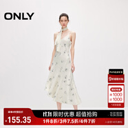 ONLY夏季法式V領(lǐng)吊帶不規(guī)則中長(zhǎng)裙連衣裙女|124207126 H25 新多花朵印花 XL (175) 92A
