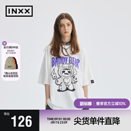 英克斯（inxx）Standby潮牌shinwoo聯(lián)名印花男女同款短袖T恤XME2010929 白色 XL