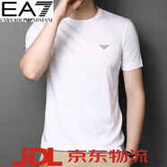 Emporio Armani EA7阿瑪尼短袖t恤男2025秋季?！ばQ·絲薄款半袖男圓領冰·絲上衣 白色 2XL 180