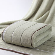 浴巾成人大純棉厚男女抹胸情侶洗澡家用柔軟吸水不易掉毛女生批發(fā) 浴巾【彩色三段】綠色 70*140左右