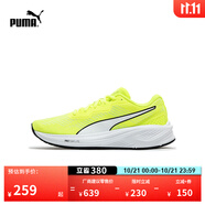 彪馬（PUMA）緩震防滑透氣耐磨跑步鞋男女輕便運動鞋AVIATOR 376615 熒光綠-白-16 40