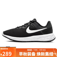 耐克NIKE女跑步鞋REVOLUTION6運動(dòng)鞋DC3729-003黑白35.5