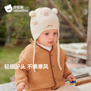 貝肽斯嬰兒童圍巾帽子秋冬季2025新款男女童圍脖帽子防風(fēng)針織圍巾帽子