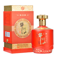 牛欄山【假一罰十】北京牛欄山  北京二鍋頭 優(yōu)級濃香型白酒 送禮自飲 53%vol 500mL 6盒 窖藏20（紅）整箱含禮袋 順義純糧宴請