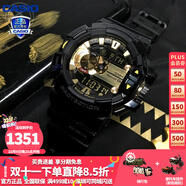 卡西歐（CASIO）【送禮物】男手表G-SHOCK黑武士悟空黑金潮流時(shí)尚運(yùn)動(dòng)電子表 GBA-400-1A9PR藍(lán)牙功能 限一只