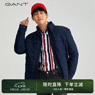 GANT/甘特秋冬男士聚酯纖維簡(jiǎn)約休閑挺闊拼接胸袋純色立領(lǐng)棉服夾克 433-夜藍色 S 尺碼偏大