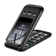 金立（Gionee）L21新款雙螢幕翻蓋手機大字大聲大屏4G通老年老人學(xué)生商務(wù)男女款超長(cháng)待機電信版非智能 黑色 4G通_套餐三_256MB