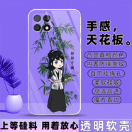 冠潮（GUANCHAO）OPPOA53 5G手機殼PECM30保護套硅膠軟殼男女全包防摔新款可愛(ài)外殼 F02靜靜守候【透明殼】 OPPO A53 5G【套餐3:加2張貼膜】