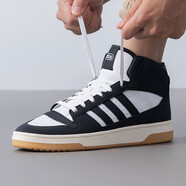 阿迪達斯 （adidas）男鞋2025秋冬季新款TURNAROUND中幫休閑板鞋復古運動(dòng)鞋 IH7973黑白 44.5