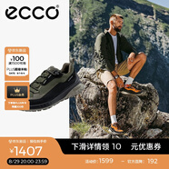 愛(ài)步（ECCO）戶(hù)外運動(dòng)鞋男 徒步登山鞋男士休閑鞋男鞋 奧途824254 HL 黑色/軍綠色82425456665 41