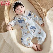 下一代嬰兒衣服純棉長袖新生兒無骨連體衣寶寶哈衣春秋季爬服外穿 【無骨#純棉】CT51006#星企漫游 73cm 建議體重13-17斤