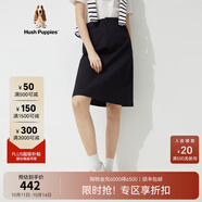 暇步士（Hush Puppies）【柔軟親膚】女裝春夏休閑通勤經(jīng)典半身裙女 188黑色 S (26)